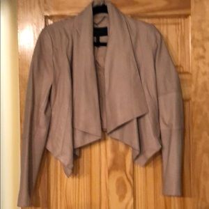 BCBG pale pink leather jacket